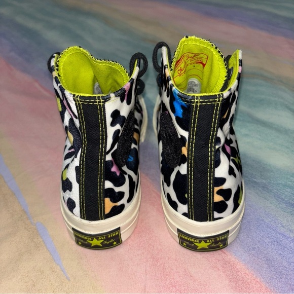 Converse Velvet Rainbow Leopard Chuck Taylor 70 High Top Sneakers size 7.5 - Picture 6 of 10